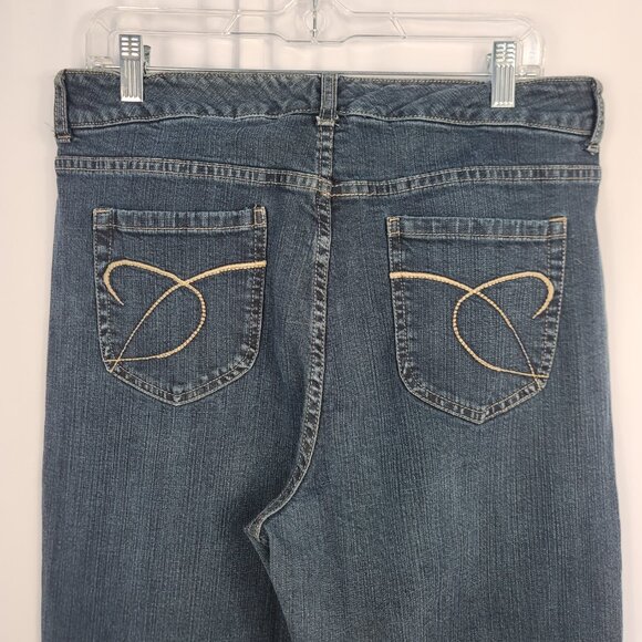 Chico's Platinum Bootcut Jeans Size 2.5 Dark Wash Women's Size 14 - Picture 7 of 12